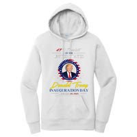 President Donald Trump Inauguration Day 2025 47th President Women's Pullover Hoodie