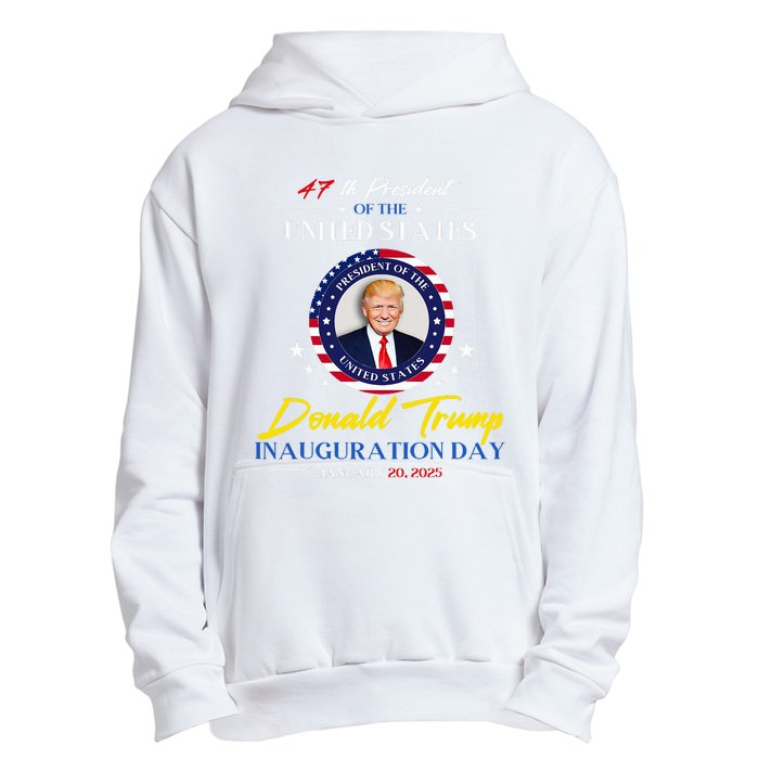 President Donald Trump Inauguration Day 2025 47th President Urban Pullover Hoodie