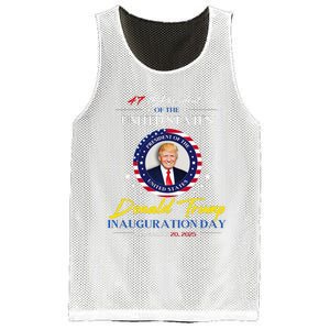 President Donald Trump Inauguration Day 2025 47th President Mesh Reversible Basketball Jersey Tank