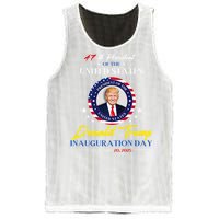 President Donald Trump Inauguration Day 2025 47th President Mesh Reversible Basketball Jersey Tank