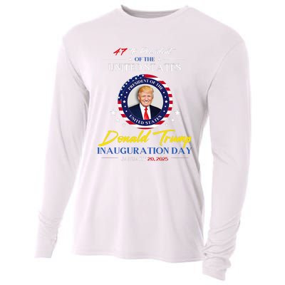 President Donald Trump Inauguration Day 2025 47th President Cooling Performance Long Sleeve Crew