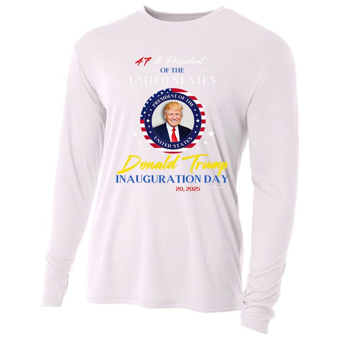 President Donald Trump Inauguration Day 2025 47th President Cooling Performance Long Sleeve Crew