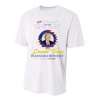 President Donald Trump Inauguration Day 2025 47th President Performance Sprint T-Shirt