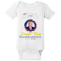 President Donald Trump Inauguration Day 2025 47th President Baby Bodysuit