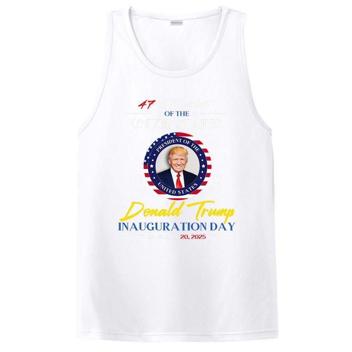 President Donald Trump Inauguration Day 2025 47th President PosiCharge Competitor Tank