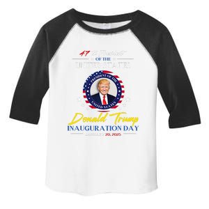 President Donald Trump Inauguration Day 2025 47th President Toddler Fine Jersey T-Shirt