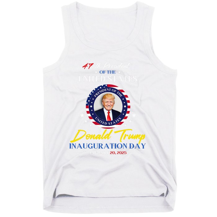 President Donald Trump Inauguration Day 2025 47th President Tank Top