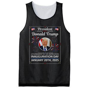 President Donald Trump Inauguration Day 2025 Memorabilia Gift Mesh Reversible Basketball Jersey Tank