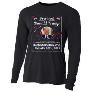 President Donald Trump Inauguration Day 2025 Memorabilia Gift Cooling Performance Long Sleeve Crew