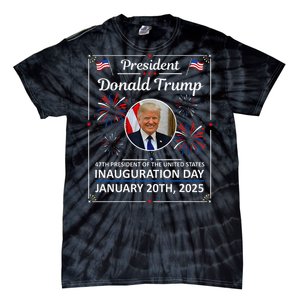 President Donald Trump Inauguration Day 2025 Memorabilia Gift Tie-Dye T-Shirt