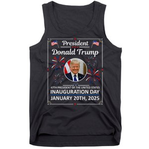 President Donald Trump Inauguration Day 2025 Memorabilia Gift Tank Top