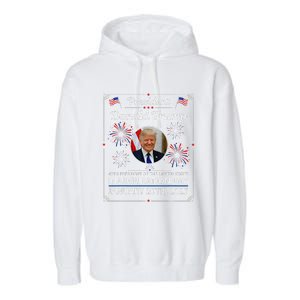 President Donald Trump Inauguration Day 2025 Memorabilia Gift Garment-Dyed Fleece Hoodie