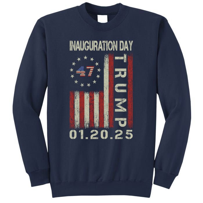 President Donald Trump Inauguration Day 2025 Usa Flag Sweatshirt