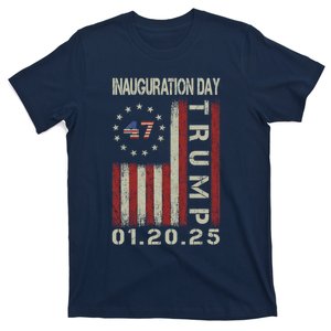 President Donald Trump Inauguration Day 2025 Usa Flag T-Shirt