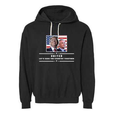 Pro Donald Trump Yard Sign United Political Sign Rfk Jr Yard Sign Garment-Dyed Fleece Hoodie