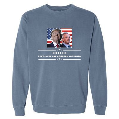 Pro Donald Trump Yard Sign United Political Sign Rfk Jr Yard Sign Garment-Dyed Sweatshirt