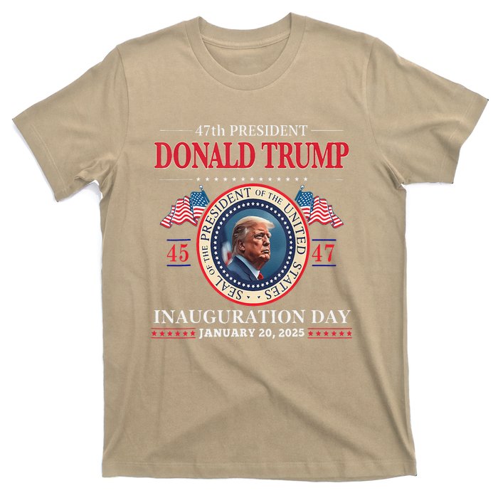 President Donald Trump Inauguration Day 2025 47th Usa Flag T-Shirt