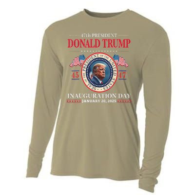 President Donald Trump Inauguration Day 2025 47th Usa Flag Cooling Performance Long Sleeve Crew