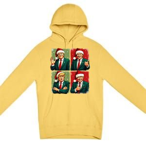 President Donald Trump Inauguration 2025 Retro Christmas Premium Pullover Hoodie