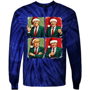 President Donald Trump Inauguration 2025 Retro Christmas Tie-Dye Long Sleeve Shirt