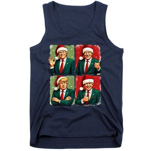 President Donald Trump Inauguration 2025 Retro Christmas Tank Top