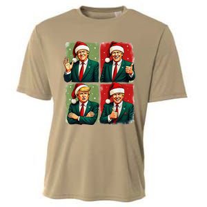 President Donald Trump Inauguration 2025 Retro Christmas Cooling Performance Crew T-Shirt