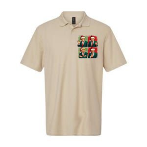 President Donald Trump Inauguration 2025 Retro Christmas Softstyle Adult Sport Polo