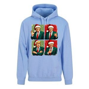 President Donald Trump Inauguration 2025 Retro Christmas Unisex Surf Hoodie