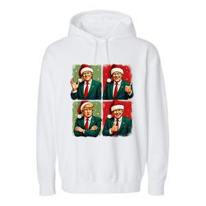 President Donald Trump Inauguration 2025 Retro Christmas Garment-Dyed Fleece Hoodie