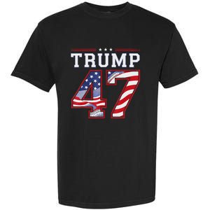 President Donald Trump Inauguration Day 2025 Usa Flag Garment-Dyed Heavyweight T-Shirt