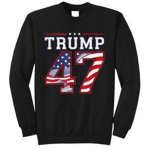 President Donald Trump Inauguration Day 2025 Usa Flag Sweatshirt