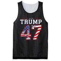 President Donald Trump Inauguration Day 2025 Usa Flag Mesh Reversible Basketball Jersey Tank