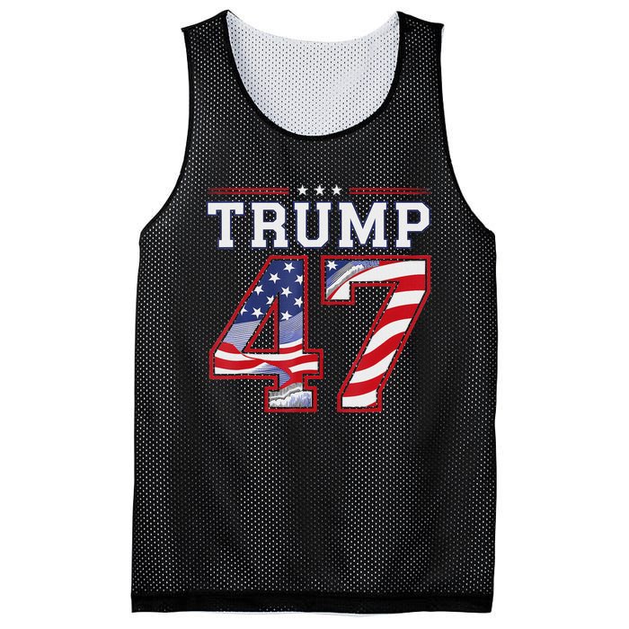 President Donald Trump Inauguration Day 2025 Usa Flag Mesh Reversible Basketball Jersey Tank