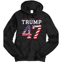 President Donald Trump Inauguration Day 2025 Usa Flag Tie Dye Hoodie