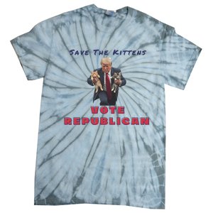 President Donald Trump 2024 Make Cats Great Again Tie-Dye T-Shirt