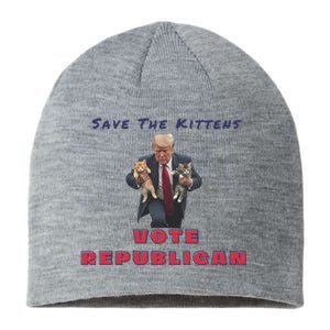 President Donald Trump 2024 Make Cats Great Again Sustainable Beanie