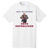 President Donald Trump 2024 Make Cats Great Again Tall T-Shirt