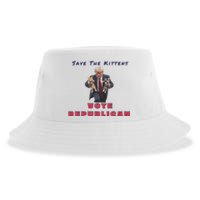 President Donald Trump 2024 Make Cats Great Again Sustainable Bucket Hat