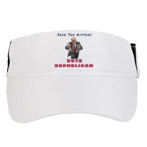 President Donald Trump 2024 Make Cats Great Again Adult Drive Performance Visor