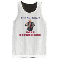 President Donald Trump 2024 Make Cats Great Again Mesh Reversible Basketball Jersey Tank