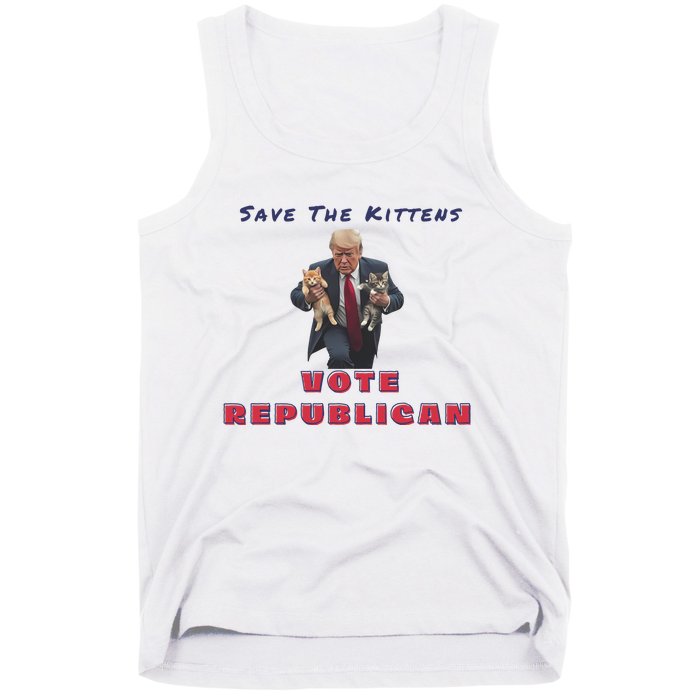 President Donald Trump 2024 Make Cats Great Again Tank Top