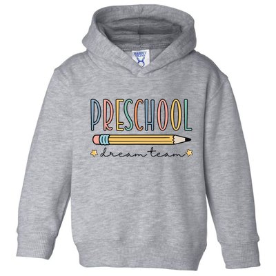 Preschool Dream Team Retro Back To School Teacher Student Toddler Hoodie