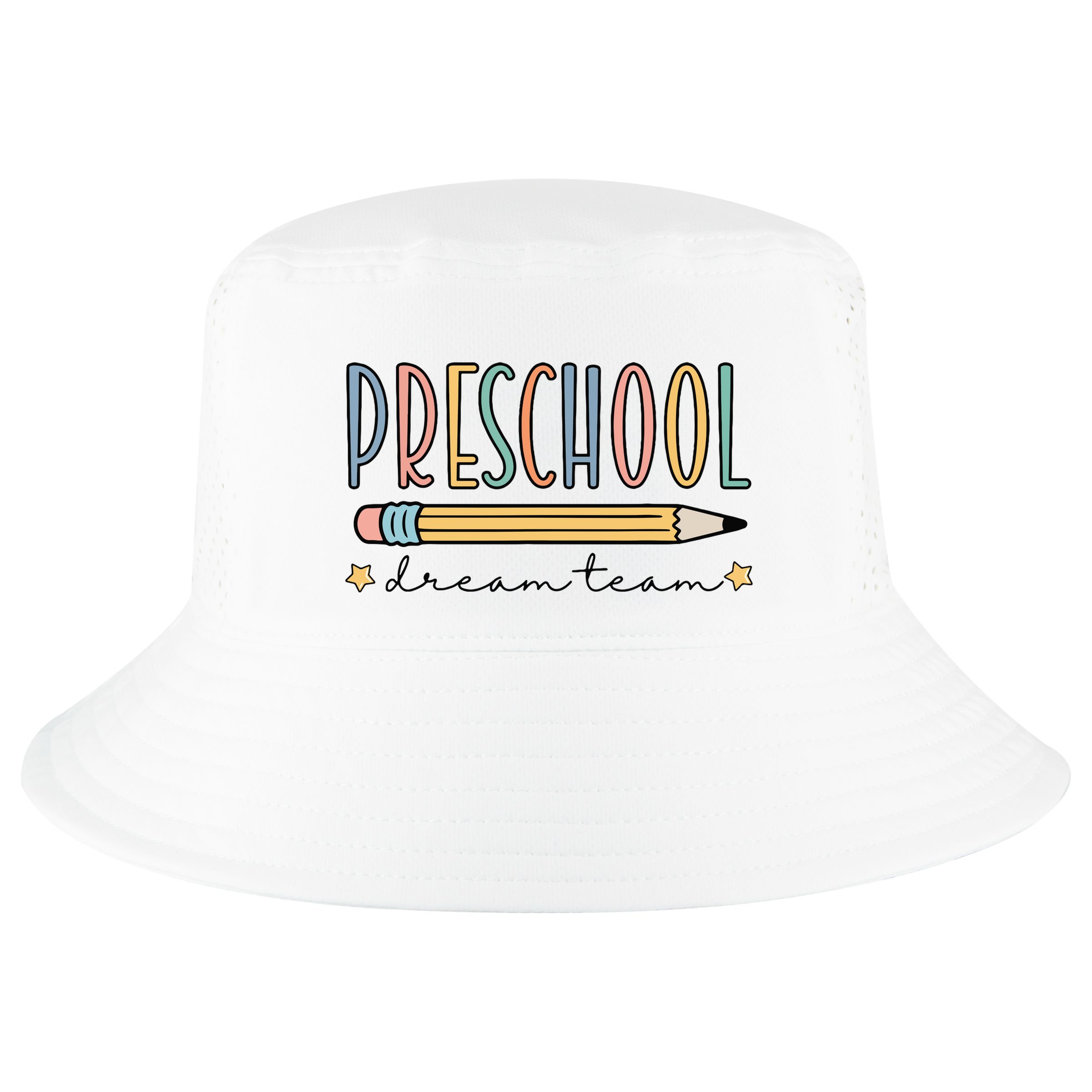 Preschool Dream Team Retro Back To School Teacher Student Cool Comfort Performance Bucket Hat