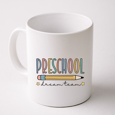 Preschool Dream Team Retro Back To School Teacher Student Mug