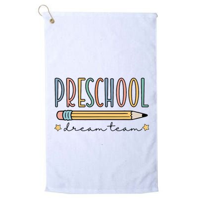 Preschool Dream Team Retro Back To School Teacher Student Golf Towel