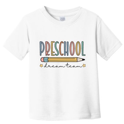 Preschool Dream Team Retro Back To School Teacher Student Toddler T-Shirt