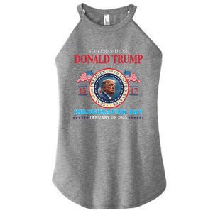 President Donald Trump Inauguration Day 2025 47th Usa Flag Women's Perfect Tri Rocker Tank