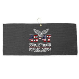 President Donald Trump Inauguration Day 2025 Memorabilia Pro Usa Large Microfiber Waffle Golf Towel