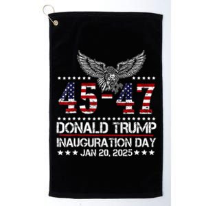 President Donald Trump Inauguration Day 2025 Memorabilia Pro Usa Platinum Collection Golf Towel