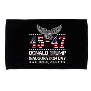 President Donald Trump Inauguration Day 2025 Memorabilia Pro Usa Microfiber Hand Towel